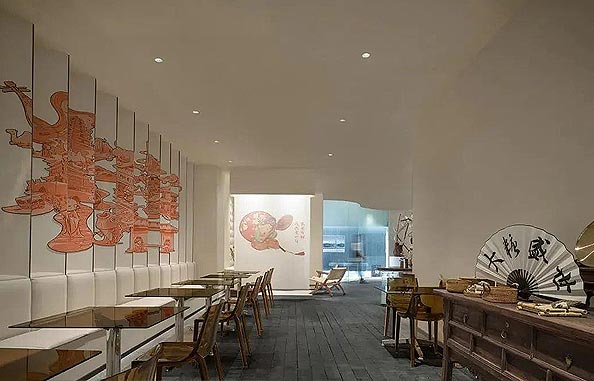 餐廳地面設(shè)計(jì)，給空間地面不一樣的延展方式
